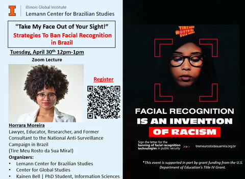 Flyer for "Take My Face Out of Your Sight!" virtual lecture