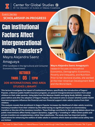 Flyer for Mayra's Lecture