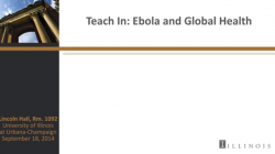 Ebola and Global Health Flyer