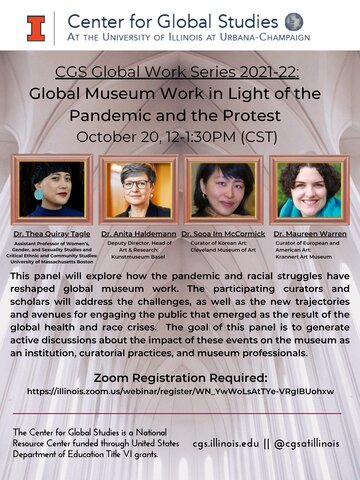 a photo of the Global Museum Work Event Flyer