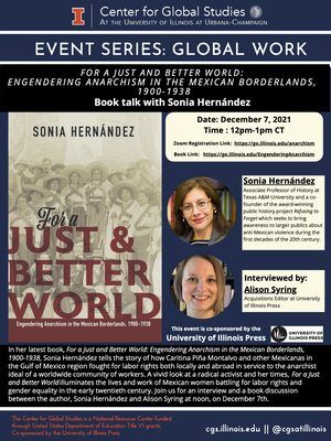This is the flyer for Sonia Hernandez's book launch