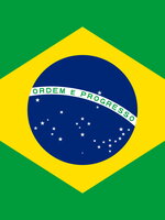 Flag of the country Brazil.