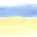 Painting of Ukrainian Flag